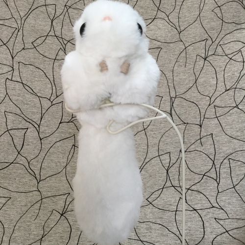 元気なモモンガ アーティストベア 海外作家様 ハンドメイド ぬいぐるみ 特別 モモンガ 大 ホワイト 小袋付き ぬいぐるみ 空ぐみ 通販 6267567