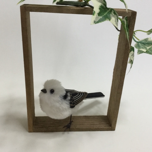 シマエナガ様　制作費ページ atelier*zephyr Portrait of birds #001 「シマエナガ