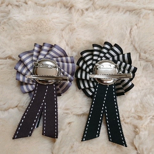 POP Heart ロリポップワッペンロゼッタブローチ Pop Heart Lollipop Patch Rosette Brooch by Angelic Pretty