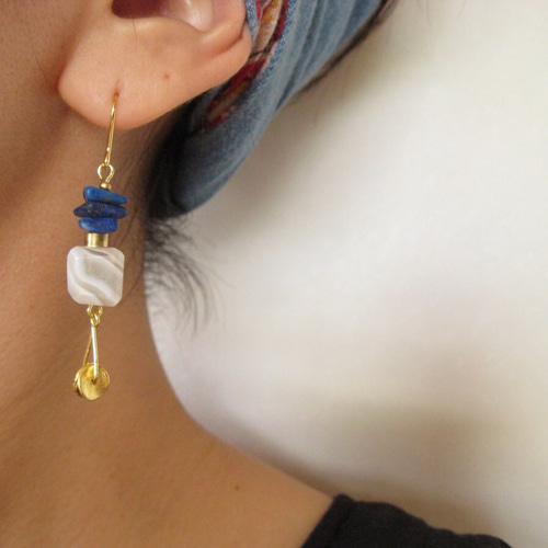 orsa ピアス　アクセサリー Tlaloc ピアス（フック・チェーン） ORSA 通販 2557044｜Creema(クリーマ)