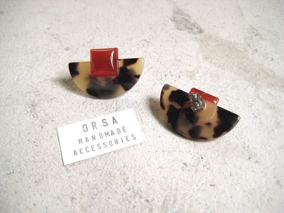 Sól : Tortoiseshell × red agate 2枚目の画像