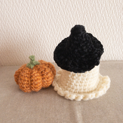 ハロウィンセット】おばけとかぼちゃのあみぐるみ あみぐるみ