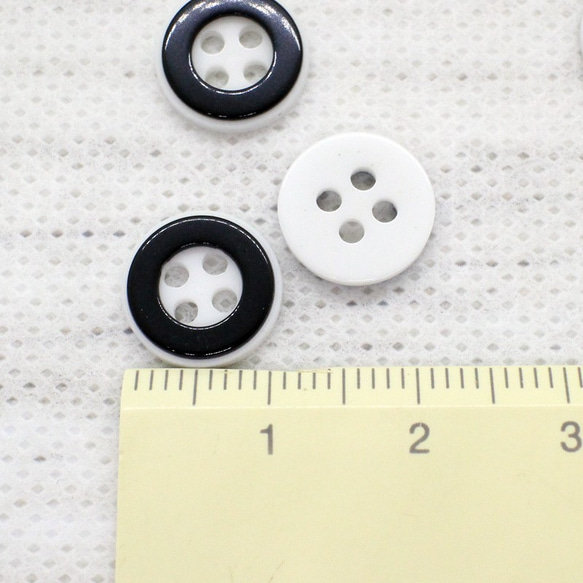 塑膠鈕扣11mm 40片（單調）AB-331 第3張的照片