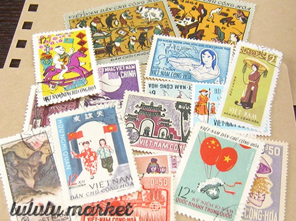 外国切手（ベトナム）20枚　po-005 4枚目の画像