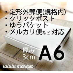 (30枚) A6／厚さ3cm 小型段ボール ae-003c 1枚目の画像