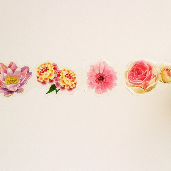 模切美紋紙膠帶花系列粉色AI-098 第3張的照片