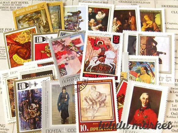 外國郵票（蘇聯）繪畫30張圖片po-102 第3張的照片