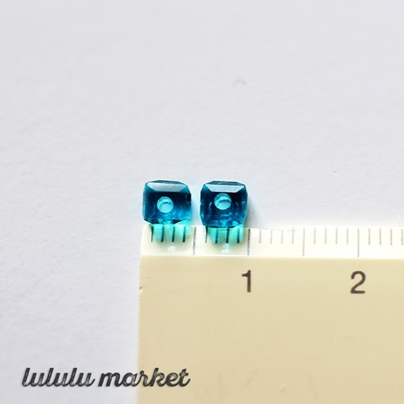 玻璃珠4mm（鋼藍）45顆ab-100 第5張的照片