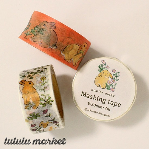 Moriyama Schinako さん マスキングテープ花うさぎ
