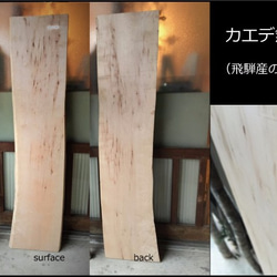 【送料無料】飛騨の天然木 『カエデ材』DIY・台や造作用など木材・板材/yan-12 1枚目の画像