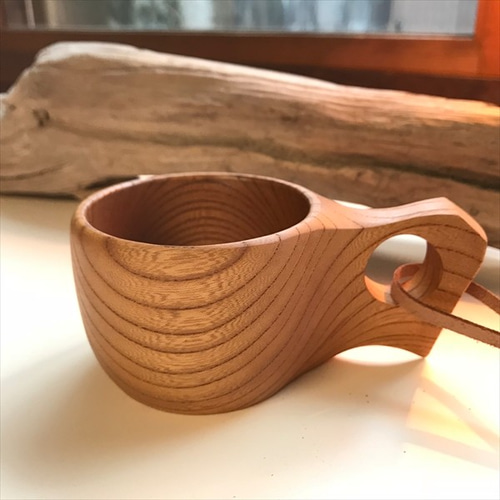 KIKISA 木製マグカップ ネイビー内側 (KIKISA | Ridge) KIKISA 木製マグカップ ネイビー内側 (KIKISA | Ridge)