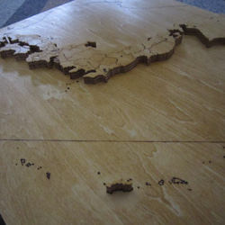 木製・日本地図パズル Kiefer色　※受注販売 2枚目の画像