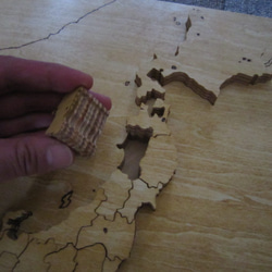 木製・日本地図パズル Kiefer色　※受注販売 3枚目の画像