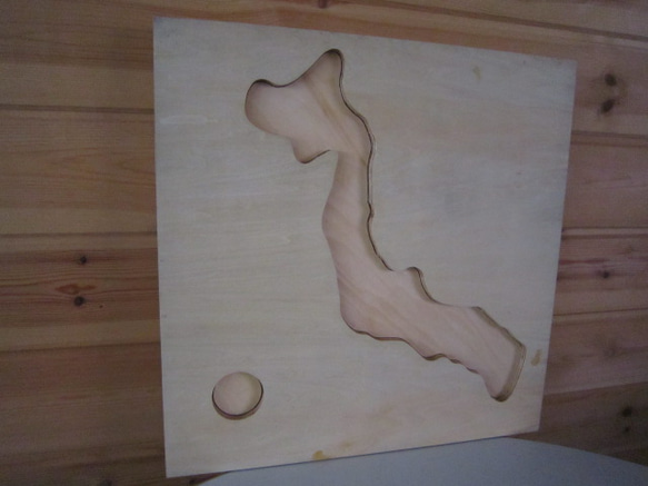 木製・日本地図パズル Kiefer色　※受注販売 5枚目の画像