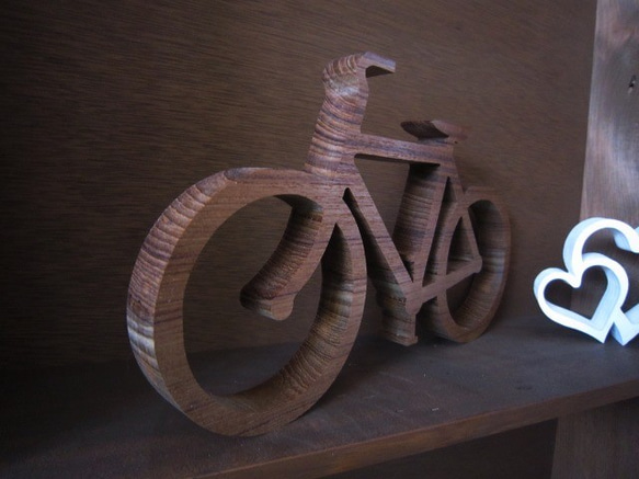 ミニチュア自転車 wood bicycle 外枠付き！ 天然無垢材 その他