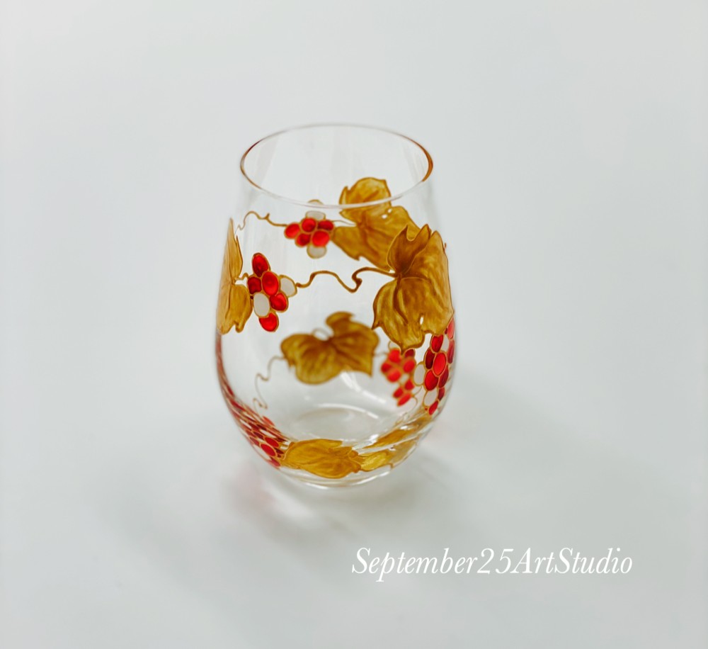 【母の日ギフト】金赤葡萄フリーグラス1つ/誕生日プレゼント・両親へのプレゼント・結婚祝い・退職祝い・還暦祝い・新居祝い 5,544円