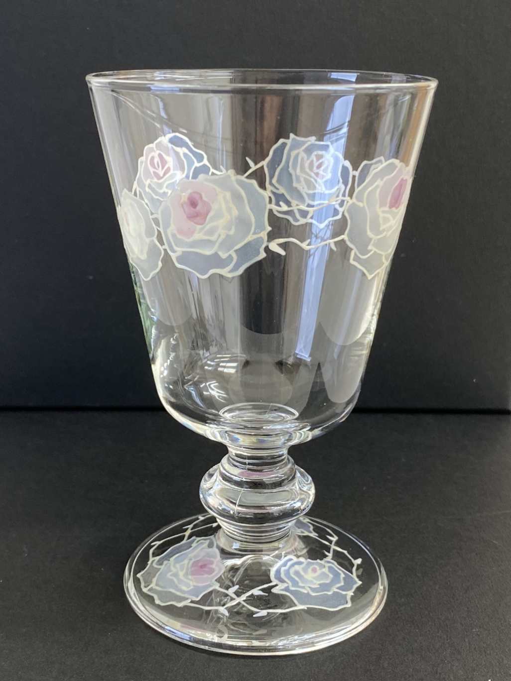 【バラ・ローズ】ワイングラス1個｜母の日ギフト・結婚祝い・還暦祝い・退職祝い・新居祝い・誕生日プレゼント