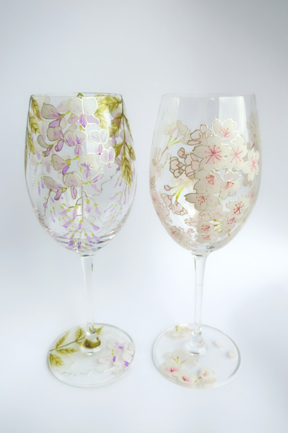 油絵　ワイン　グラス　作者名あり ザルトzalto ユニバーサル ワイングラス 名入れ彫刻代込み 名前 名入れ