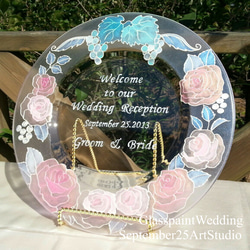 再次上架【結婚迎賓板/週年紀念禮物/結婚禮物】信任的葡萄&amp;愛情的玫瑰 連接迎賓板（邊板） 第3張的照片