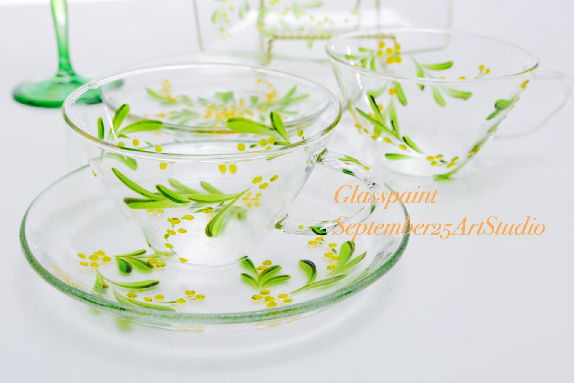 【予約販売】母の日ギフト　花咲くティーカップ【ミモザ】｜父の日ギフト・還暦祝い・退職祝い・誕生日プレゼント