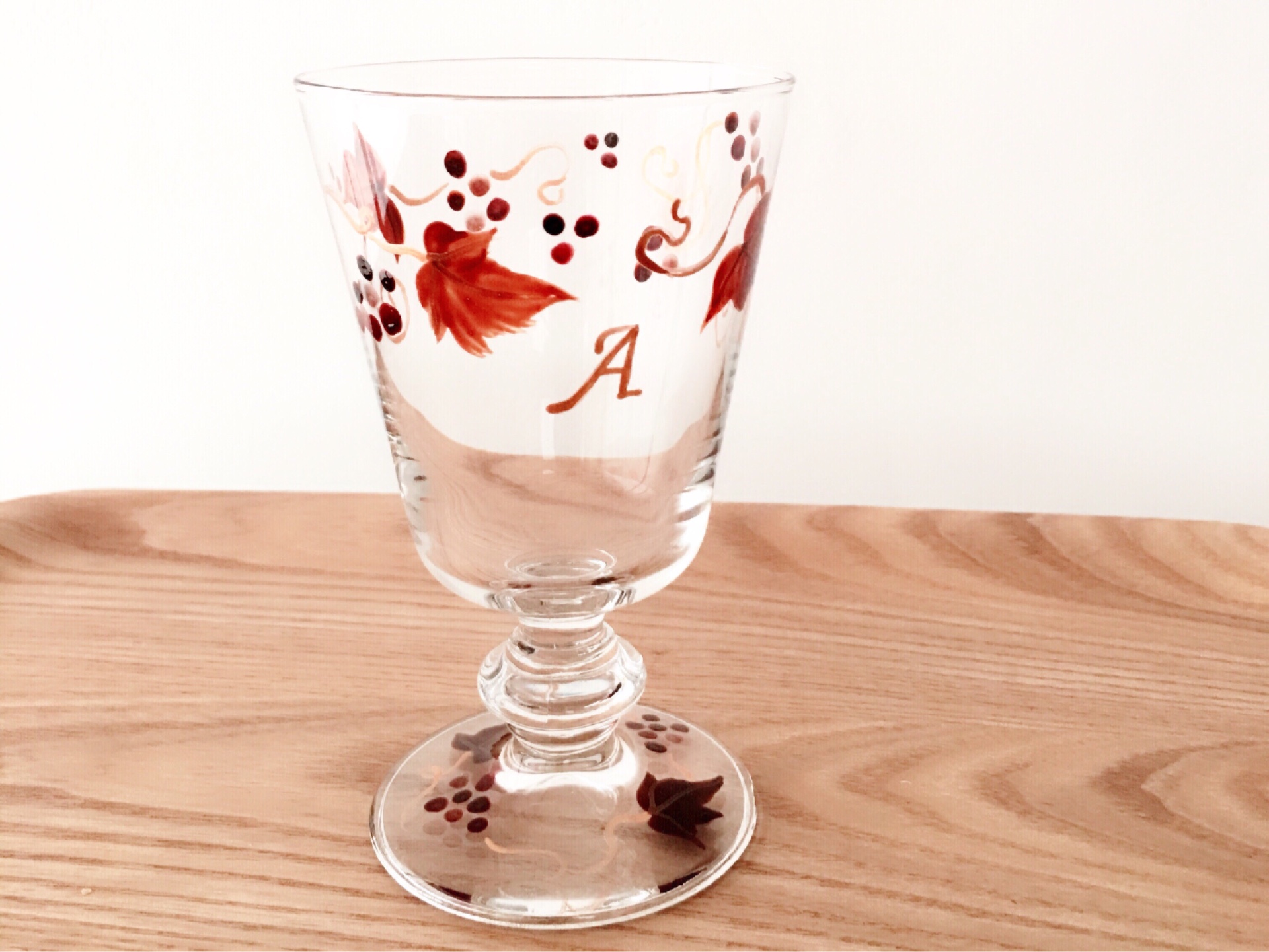 秋ブドウ　イニシャルワイングラス 7,040円