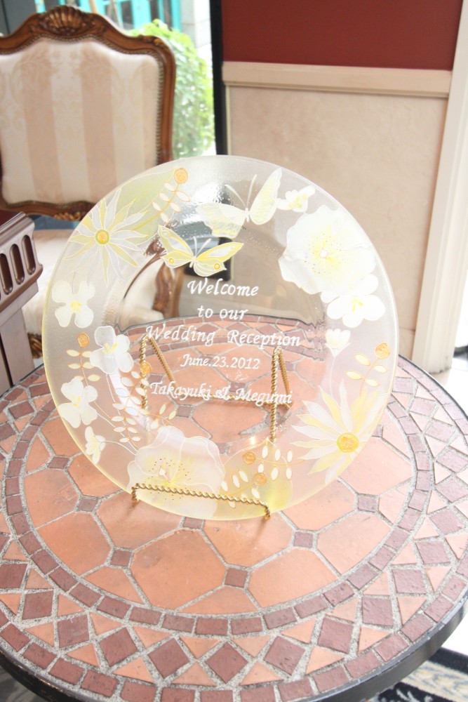 【結婚式ウェルカムボード・記念日ギフト・結婚祝い】オリジナルデザインオーダー / ウェルカムプレート（縁プレート）