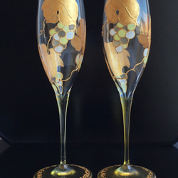 [金葡萄] 1馬斯喀特香檳玻璃杯|父母禮物，父母禮物，結婚禮物，60歲生日慶祝活動，退休慶祝活動，新居慶祝活動，生日 第2張的照片