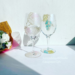 Creema 限量母親節禮物【葡萄或玫瑰】1 個個人化酒杯 | 結婚禮物、喬遷禮物、結婚紀念日禮物 第1張的照片