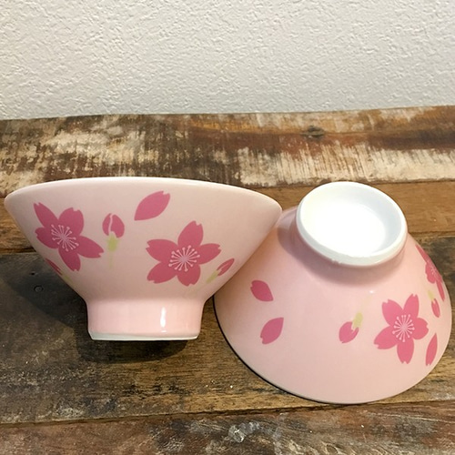 桜咲く お茶碗 ☆ さくら 113mm ベビーピンク 小ぶり 女性 キッズ向け