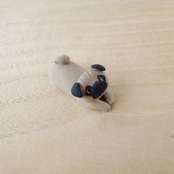再販 うちの犬-uchinoko箸置き（パグ） 4枚目の画像