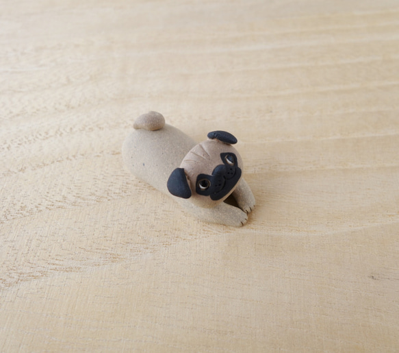 再販 うちの犬-uchinoko箸置き（パグ） 4枚目の画像
