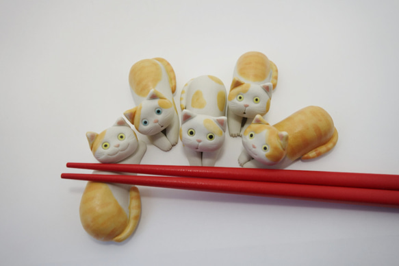 可愛的貓-筷子休息 第5張的照片