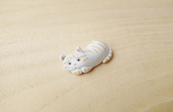 「うちの猫-uchinoko」箸置き（まったり猫ちゃん） 2枚目の画像