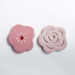 den ハシピロウ～ピンクのお花の箸置き～Ｂセット 3枚目の画像