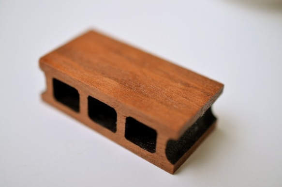 木製コンクリートブロック(1/10スケール) 4枚目の画像