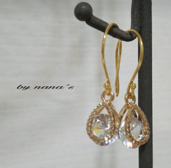 送料無料＊24K∗vermeil♡Cubic zirconia 4枚目の画像