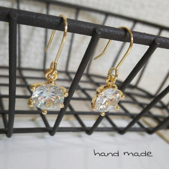 送料無料＊k16gp＊一粒＊cubic zirconia 3枚目の画像