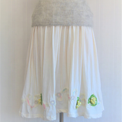 野に咲く春のギャザースカート【送料無料】 4枚目の画像