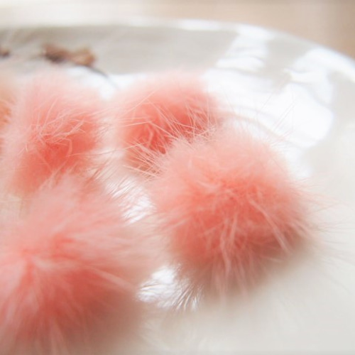 チャッピー様　✳️140　④40　ミンクファー ☆送料込み☆8個【 ミンクファー アソート ”サーモンピンク＆ベビー