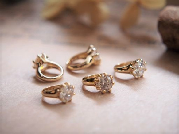 送料関税込【AMY O】Mini Dumbbell Charm 14K☆チャーム♪国内発 esk アクリルチャーム(シリコンリング付き) ちびミィちゃん