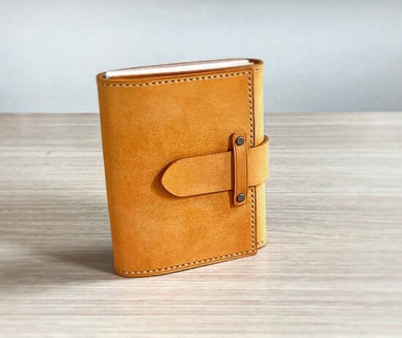ロロマレザー ミニ財布【キャメルイエロー／受注製作】 二つ折り財布
