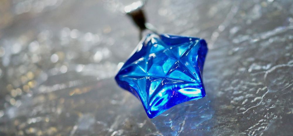 【受注制作】 Facet blue star