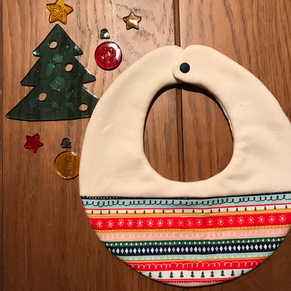 クリスマスコットンスタイ【line】❄ スタイ・よだれかけ Chie6168