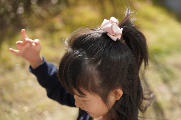 ツインテール用キッズヘアゴム(ボリューム) 3枚目の画像