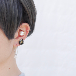 キャンディearcuff／silver×purple×orange／ 5枚目の画像