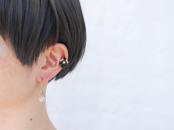 キャンディearcuff／silver×orange×blue／ケース付き 7枚目の画像