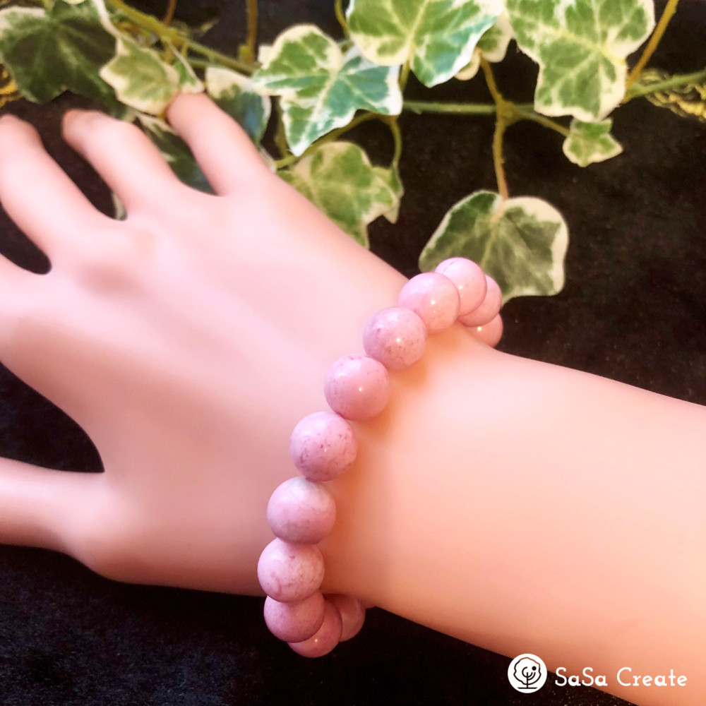 はんなりピンク☆桜ロードナイト ブレスレット10.5mm