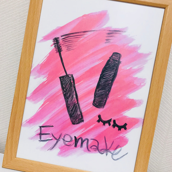 Eyemake pink A4アート 1枚目の画像