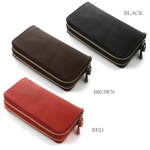 極収納×2 コインスルー カード36枚 ダブルラウンドファスナー 栃木