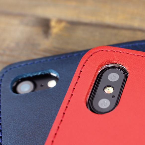 9色 ベルトレス ブッテーロ 革 イタリアンレザー スマホケース 手帳型 スマートフォンケース 最高級皮革 4枚目の画像